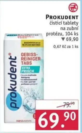 Rossmann PROKUDENT čisticí tablety na zubní protézu 104 ks nabídka
