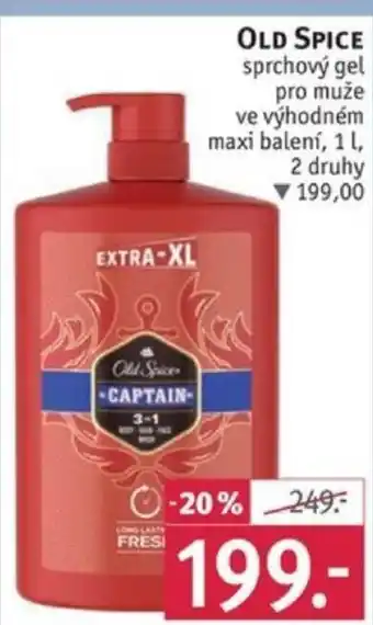 Rossmann OLD SPICE sprchový gel nabídka