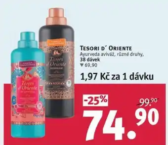 Rossmann TESORI D' ORIENTE Ayurveda aviváž nabídka