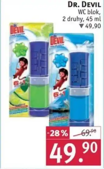 Rossmann DR. DEVIL WC blok nabídka