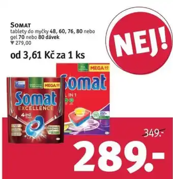 Rossmann SOMAT tablety do myčky nabídka