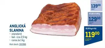 Makro ANGLICKÁ SLANINA nabídka