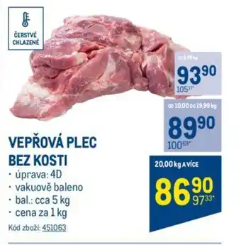 Makro VEPŘOVÁ PLEC BEZ KOSTI nabídka