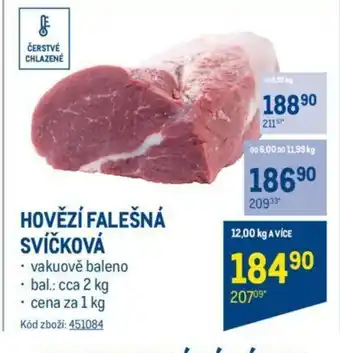 Makro HOVĚZÍ FALEŠNÁ SVÍČKOVÁ nabídka