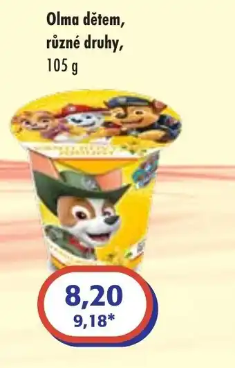 ČEPOS Olma dětem, různé druhy, 105 g nabídka