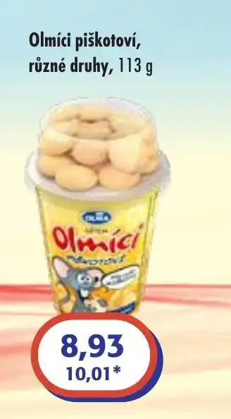 ČEPOS Olmíci piškotoví, různé druhy, 113 g nabídka