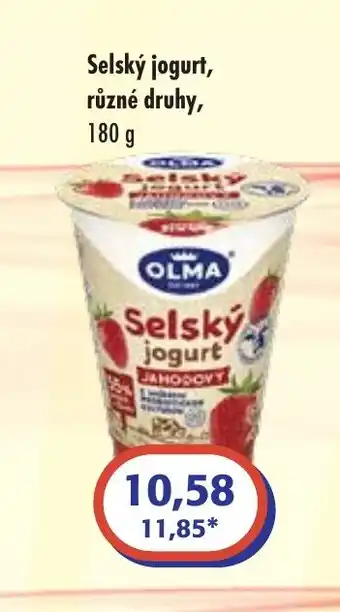 ČEPOS Selský jogurt, různé druhy, 180 g nabídka
