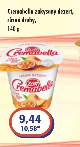 ČEPOS Cremabella zakysaný dezert, různé druhy, 140 g nabídka