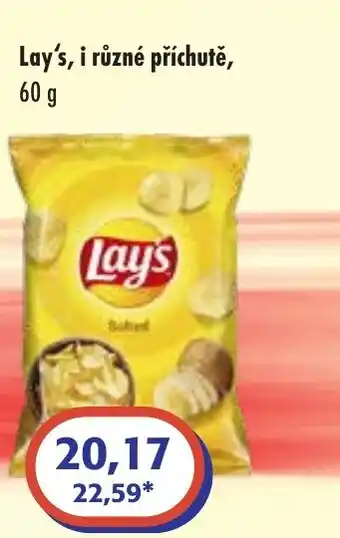 Lay's, i různé příchutě, 60 g