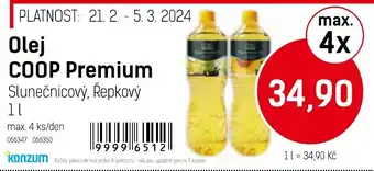 Konzum Olej COOP Premium nabídka