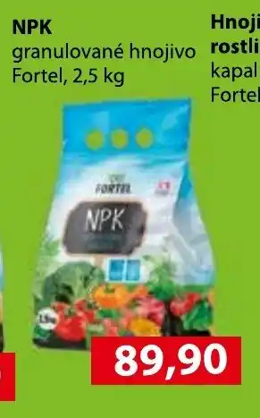 NPK granulované hnojivo Fortel, 2,5 kg