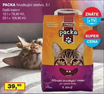 Ráj drogerie PACKA hrudkující stelivo, 5 l. nabídka