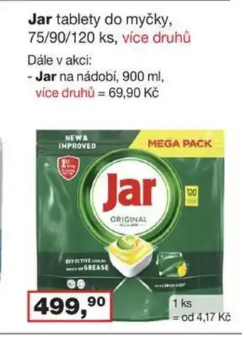 Ráj drogerie Jar tablety do myčky nabídka