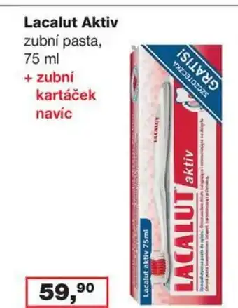 Ráj drogerie Lacalut Aktiv zubní pasta,75 ml nabídka