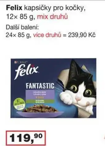 Ráj drogerie Felix kapsičky pro kočky, 12x 85 g nabídka