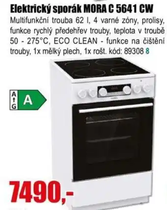 EVA Elektrický sporák MORA C 5641 CW nabídka