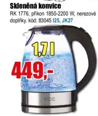 EVA Skleněná konvice nabídka