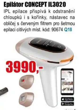 EVA Epilátor CONCEPT IL3020 nabídka