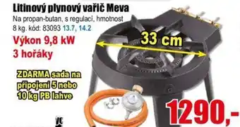 Litinový plynový vařič Meva