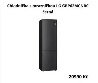 Datart Chladnička s mrazničkou LG GBP62MCNBC černá nabídka