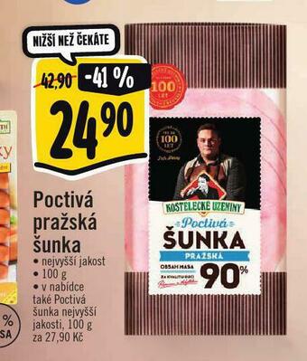 Albert Poctivá pražská šunka nabídka