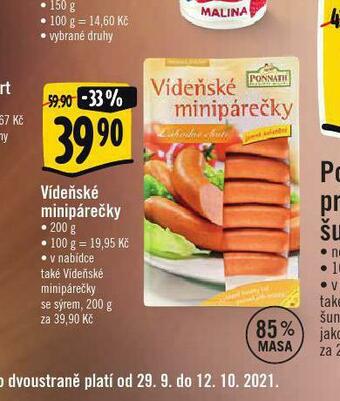 Albert Vídeňské minipárečky nabídka