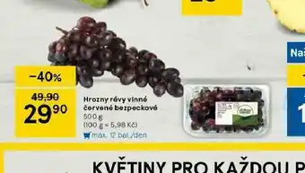 Tesco Hrozny révy vinné červené bezlepckové nabídka