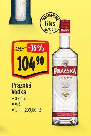 Jip Pražská vodka nabídka