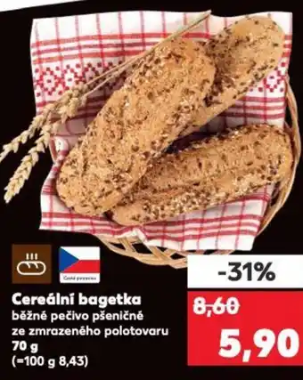 Kaufland Cereální bagetka nabídka