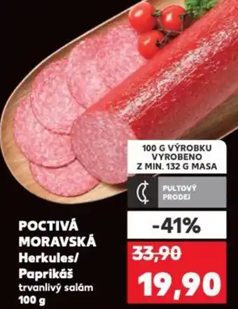Kaufland POCTIVÁ MORAVSKÁ Herkules/ Paprikáš nabídka