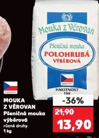 Kaufland MOUKA Z VĚROVAN Pšeničná mouka výběrová nabídka