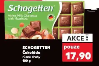 Kaufland SCHOGETTEN Čokoláda nabídka