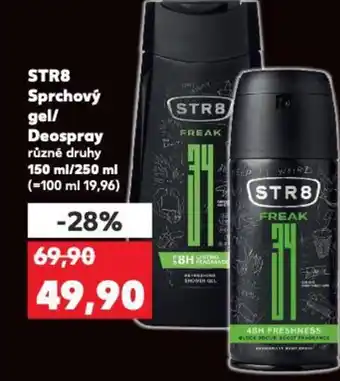 Kaufland STR8 Sprchový gel/ Deospray nabídka