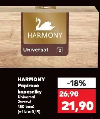Kaufland HARMONY Papírové kapesniky nabídka