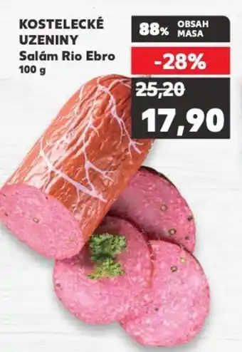 Kaufland KOSTELECKÉ UZENINY Salám Rio Ebro 100 g nabídka