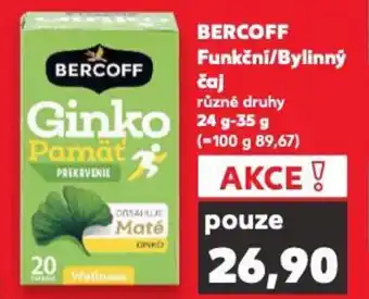 Kaufland BERCOFF Funkčni/Bylinný čaj nabídka