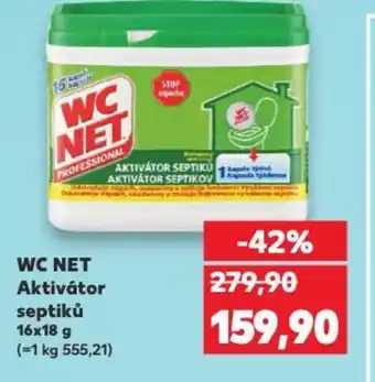 Kaufland WC NET Aktivátor septiků 16x18 g nabídka