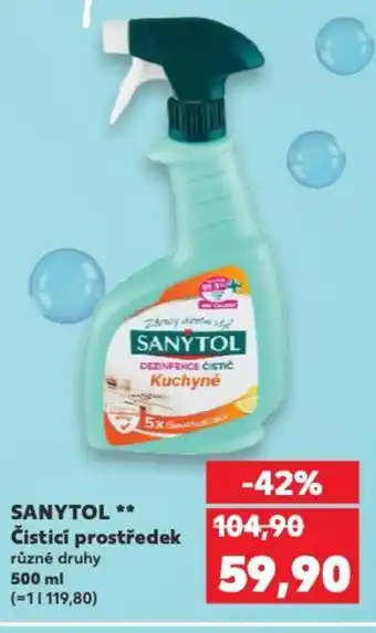 Kaufland SANYTOL Čisticí prostředek nabídka