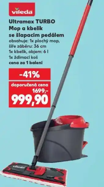 Kaufland Ultramax TURBO Mop a kbelík se šlapacím pedálem nabídka