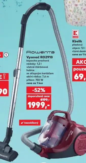 Kaufland Rowenta Vysavač RO2910 nabídka