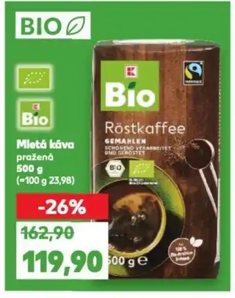 Kaufland Mletá káva pražená 500 g nabídka