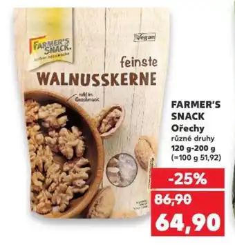 Kaufland FARMER'S SNACK Ořechy nabídka