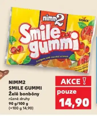 Kaufland NIMM2 SMILE GUMMI Želé bonbóny nabídka