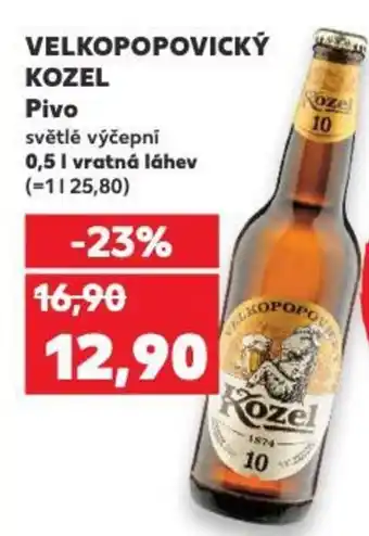 Kaufland VELKOPOPOVICKÝ KOZEL Pivo nabídka