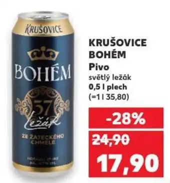 Kaufland KRUŠOVICE BOHÉM Pivo nabídka
