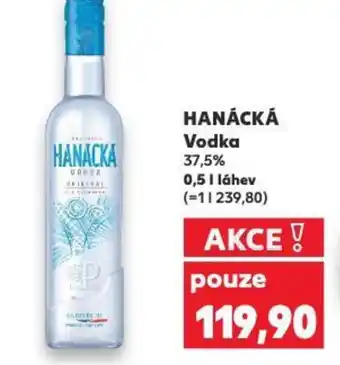 Kaufland HANÁCKÁ Vodka nabídka