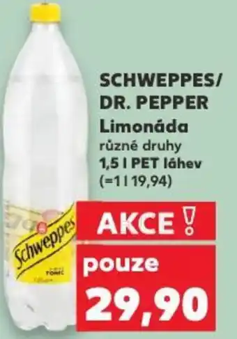 Kaufland SCHWEPPES/ DR. PEPPER Limonáda nabídka