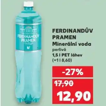 Kaufland FERDINANDŮV PRAMEN Minerální voda nabídka