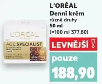 Kaufland L'ORÉAL Denní krém nabídka