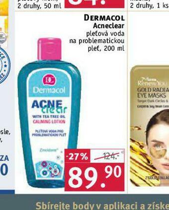 Rossmann Dermacol acneclear pleťová voda nabídka
